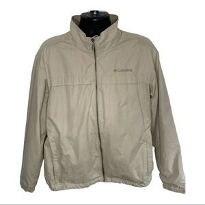Columbia Tan Dressy 1/2 inner lined mesh jacket L